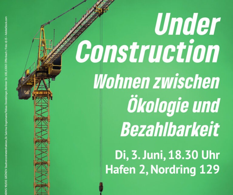 Veranstaltungsplakat Under Construction am 3.6 im Hafen 2