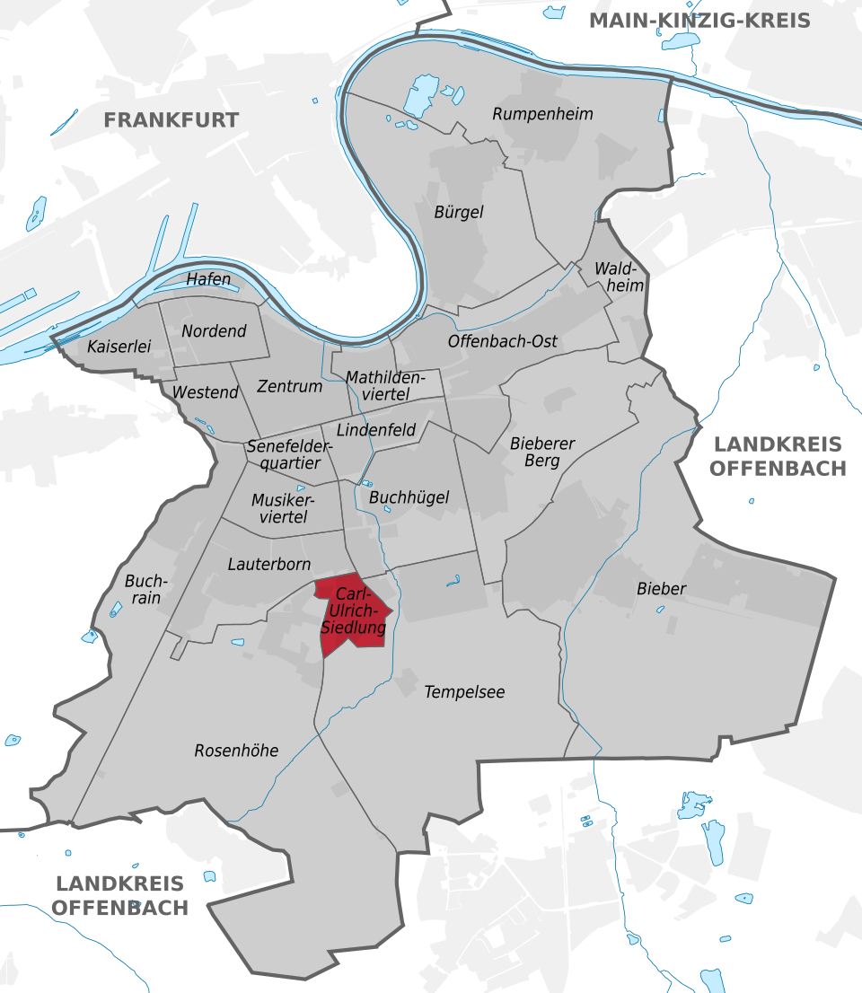 Karte Carl Ulrich Siedlung / Open Street Map