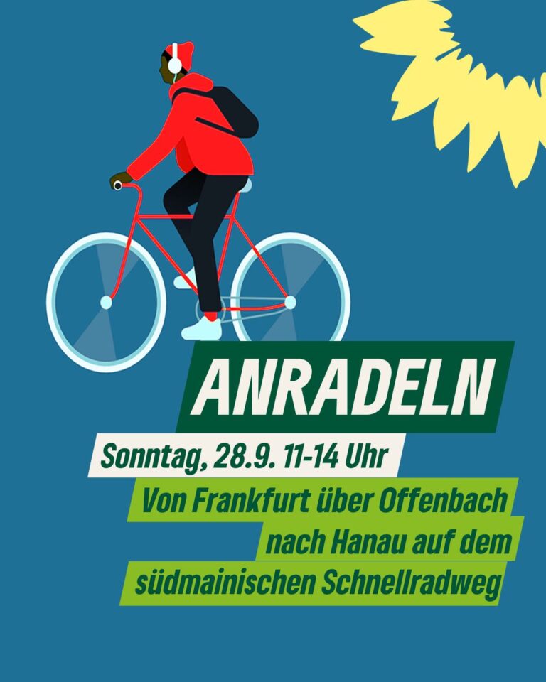 Grüne wollen Route des Radschnellwegs sichtbar machen – südmainisch auf zwei Rädern unterwegs