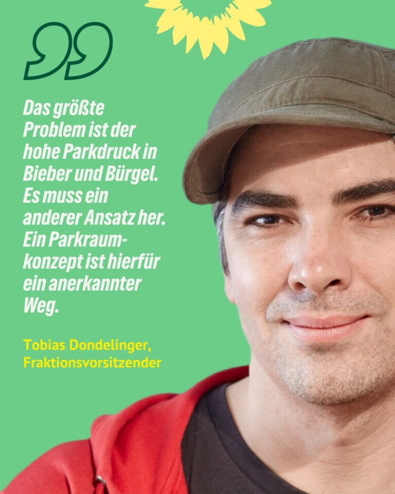 Rede unseres Fraktionsvorsitzenden Tobias Dondelinger zur Umsetzung des Parkraumkonzeptes in Offenbach-Bieber und -Bürgel