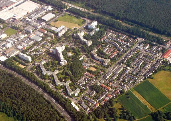 Luftbild von Bieber-Waldhof